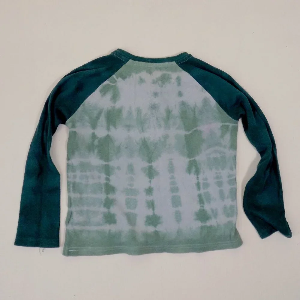 gap kids waffle knit long sleeve shirt henley tee tie tie boy or girl ombre